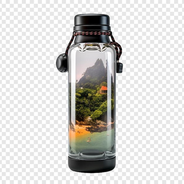 Travel Bottle Isolated on Transparent Background – Free Download