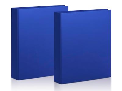 Blue Office Paper Folder on Transparent Background – Free Download