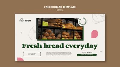 Flat Design Bakery Template – Free Download