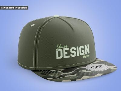 Snapback Cap with Sticker Mockup – Free Download