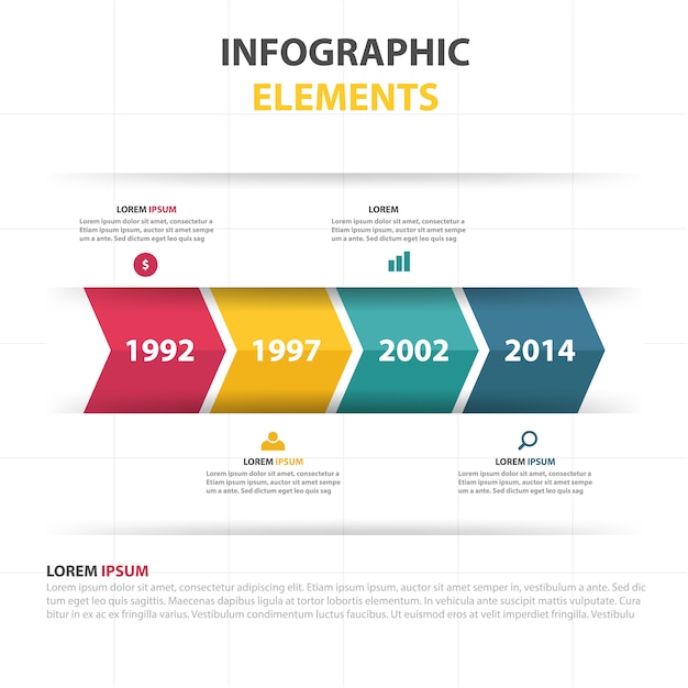 Infographic Business Progress Template – Free Download