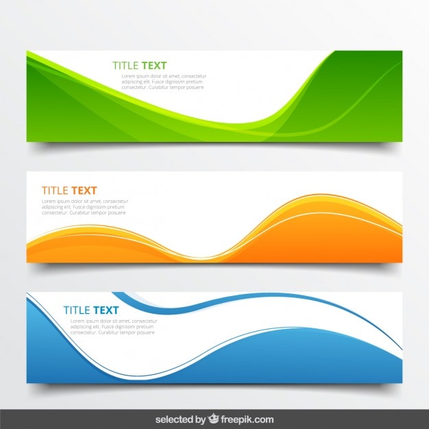 Abstract Wavy Banners – Free Stock Photo, Download for Free