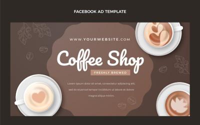 Realistic Coffee Shop Facebook Template – Free Download