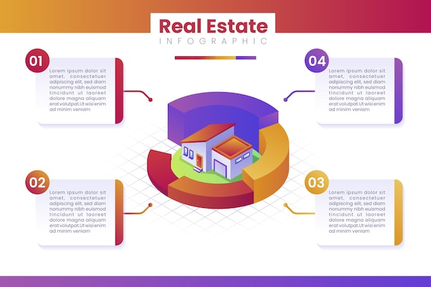 Isometric Real Estate Infographics – Free Download