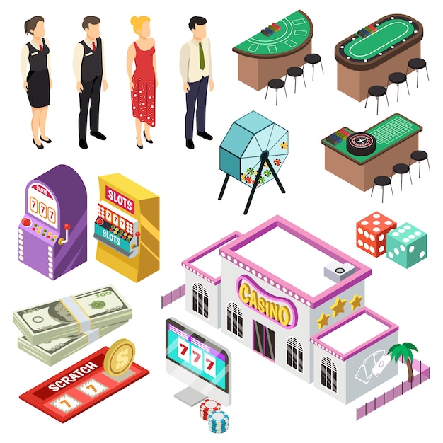 Isometric Casino Set – Download Free Stock Photo