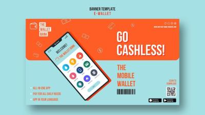 Go Cashless Horizontal Banner – Free Download