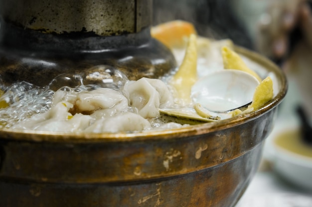 Boiling Oysters and Dumplings in a Pot – Free Stock Photo, Download Free