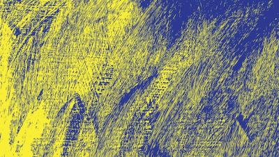 Yellow and Blue Vector Grunge Stroke Texture Background – Free Download