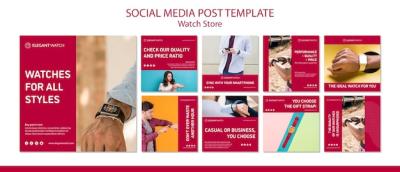 Watches for All Styles: Social Media Template – Free Download