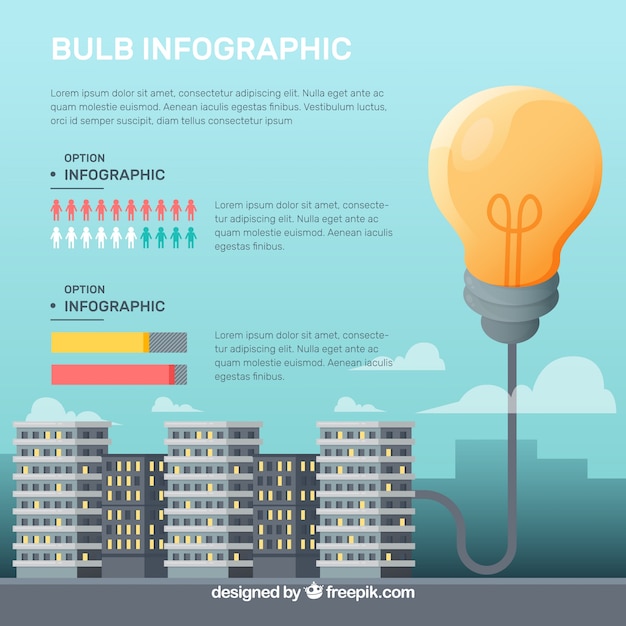 Lightbulb Business Infographic – Free Download