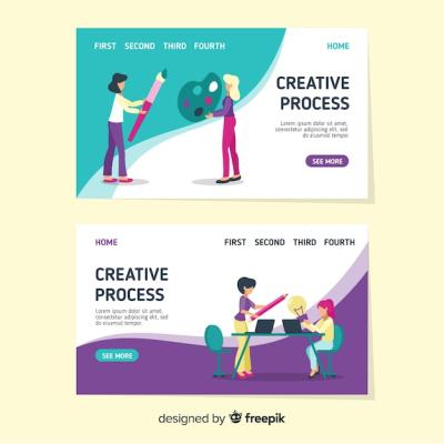 Creative Process Landing Page – Free Stock Photo for Download