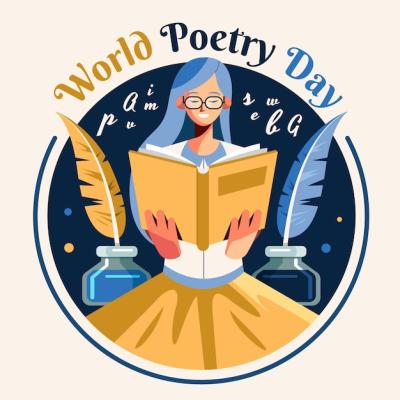 Flat World Poetry Day Illustration – Free Stock Photo, Download for Free