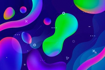 Gradient Liquid Abstract Background – Free Download