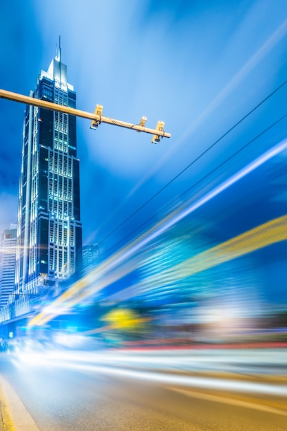 Blurred Traffic Light Trails on Road | Free to Download Stock Photo