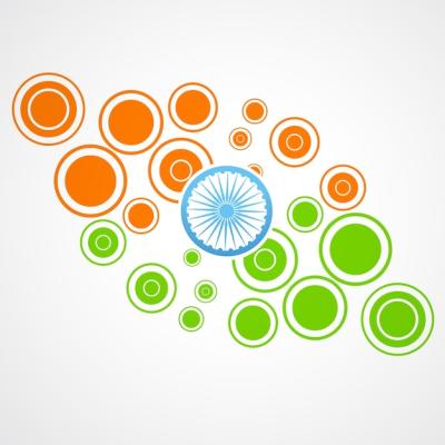 Indian Flag Design Made of Circles – Free Stock Photo Download