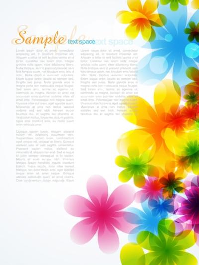 Stunning Floral Background Vector Template – Free Download