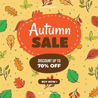 Hand Drawn Autumn Sale Special Offer – Free Stock Photo, Download for Free