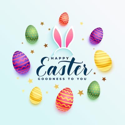 Happy Easter Card Design Template – Free Download