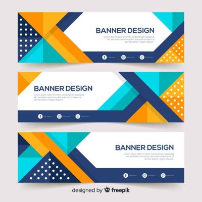 Abstract Geometric Banners – Free Download