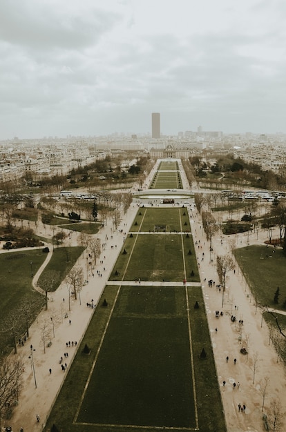 Beautiful Landscape of Paris Gardens on a Cloudy Day – Free Stock Photo for Download