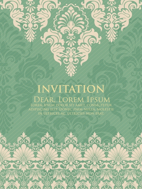 Vintage Background Artwork for Wedding Invitations and Announcement Cards – Free Download