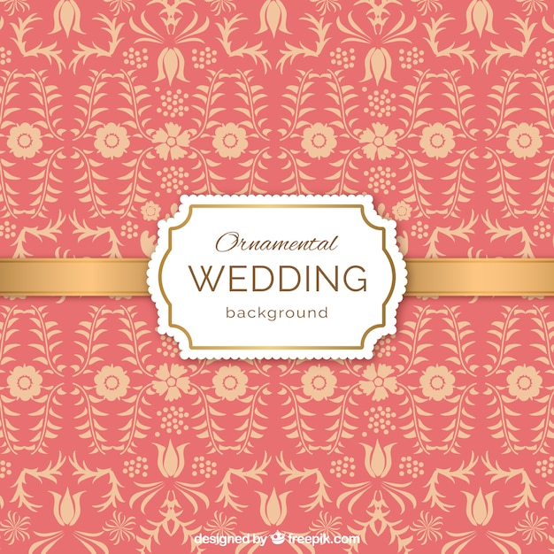 Ornamental Wedding Background – Free Download