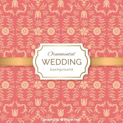 Ornamental Wedding Background – Free Download