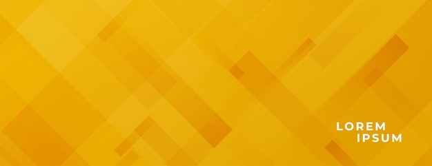 Abstract Shape Pattern – Yellow Wide Header Design for Free Download