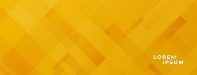 Abstract Shape Pattern – Yellow Wide Header Design for Free Download