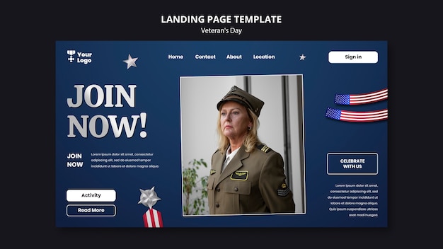 Veterans Day Template Design – Free Stock Photo, Download for Free