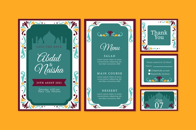 Indian Wedding Stationery Pack – Free Download, Free Stock Photo