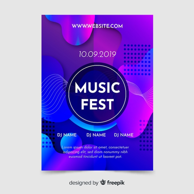 Music Poster Template Design – Free Download