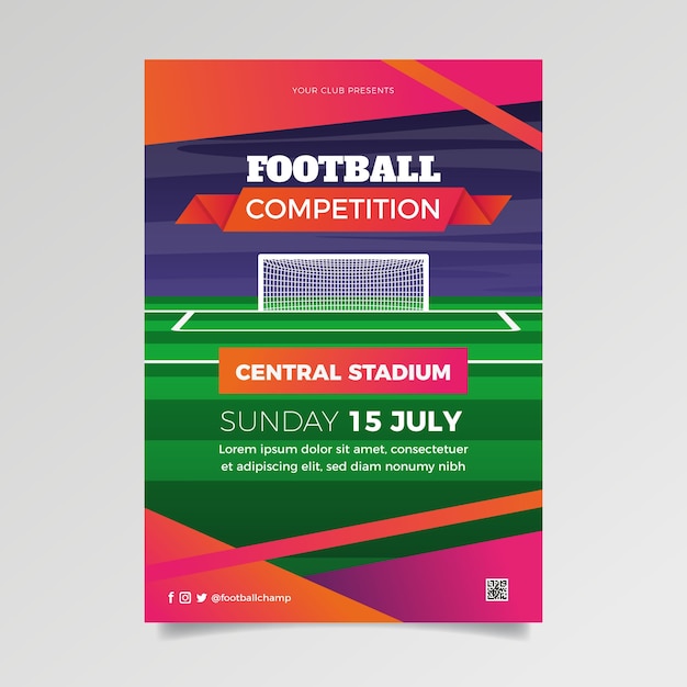 Football Competition Sport Flyer Template – Free Download