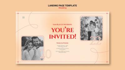 Wedding Landing Page Template – Free Download