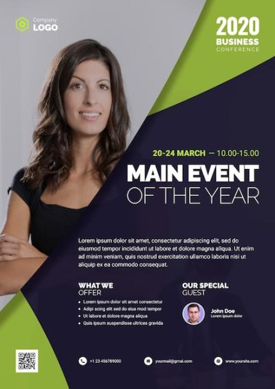 Main Event of the Year with Businesswoman – Free Download