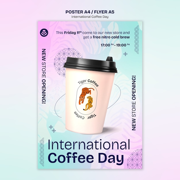 International Coffee Day Poster Template – Free Download