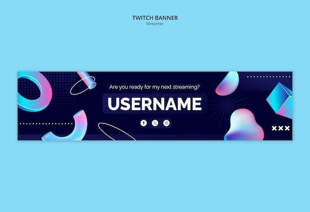 Gradient Streaming Hobby Template – Free Download