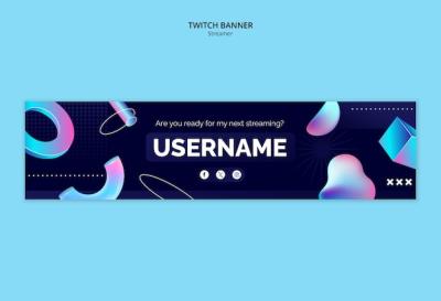 Gradient Streaming Hobby Template – Free Download