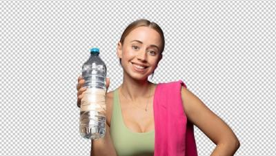 Blonde Pretty Woman Holding a Water Bottle – Free Stock Photo Download