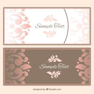 Ornamental Banners – Free Download for Stunning Vector Templates