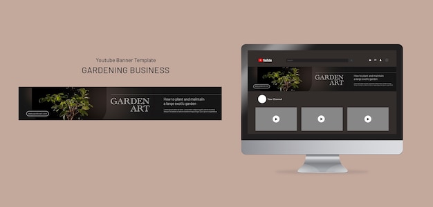 Elegant Gardening Template Design – Free Download