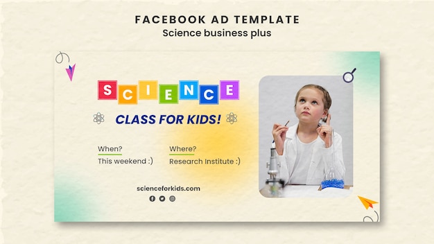 Science Research Facebook Template – Free Download