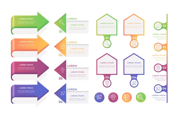 Infographic Element Collection Concept – Free Download