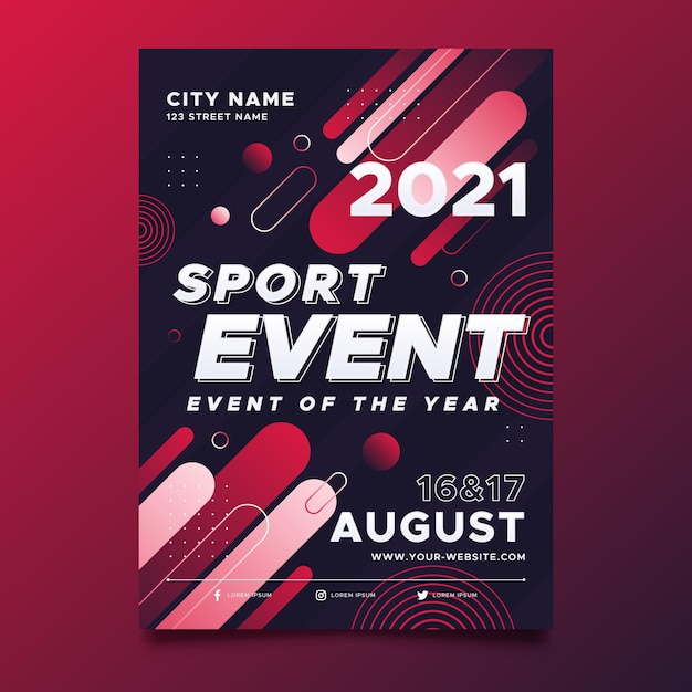 Sporting Event Poster Template – Free to Download