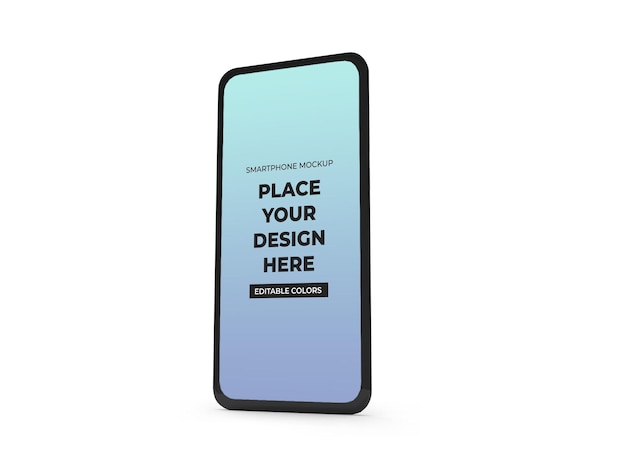 Generic Smartphone Mockup Template Isolated – Download Free Stock Photo