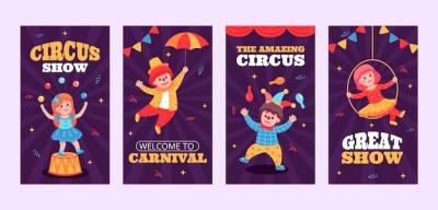 Hand Vertical Circus Show Instagram Stories – Free Download