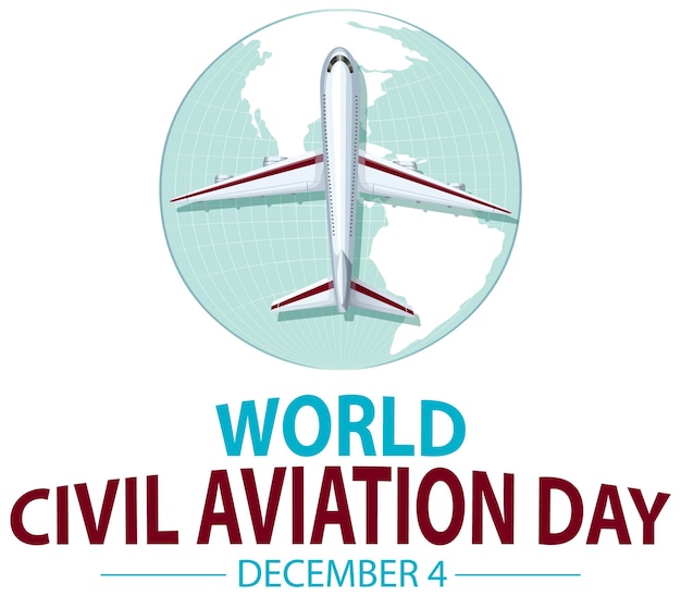 International Civil Aviation Day Icon Banner – Free to Download