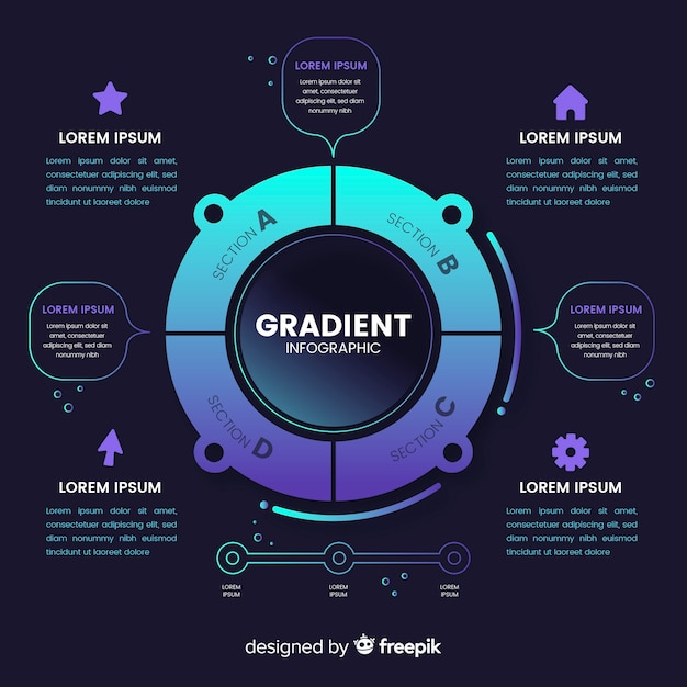 Gradient Infographic Background for Creative Projects – Free Download