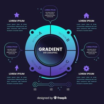 Gradient Infographic Background for Creative Projects – Free Download