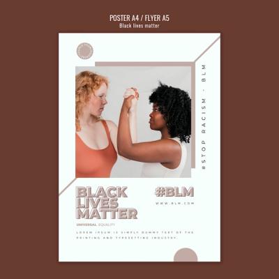 Black Lives Matter Flyer Template – Free Download